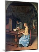 A Young Woman Playing a Harpsichord, C1659-Jan Steen-Mounted Giclee Print