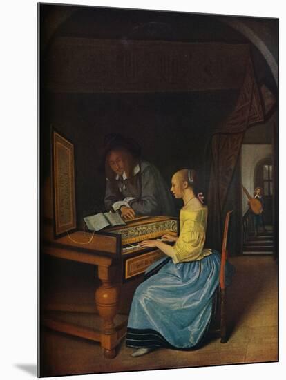 'A Young Woman playing a Harpsichord to a Young Man', 1659-Jan Steen-Mounted Giclee Print