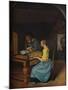 'A Young Woman playing a Harpsichord to a Young Man', 1659-Jan Steen-Mounted Giclee Print