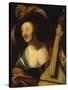 A Young Woman Playing the Viol-Gerrit Honthorst-Stretched Canvas