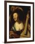 A Young Woman Playing the Viol-Gerrit Honthorst-Framed Giclee Print