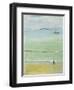 A Young Woman Pushing a Baby in a Pram-Sir John Lavery-Framed Giclee Print