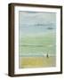 A Young Woman Pushing a Baby in a Pram-Sir John Lavery-Framed Giclee Print