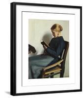 A Young Woman Reading-Michael Ancher-Framed Premium Giclee Print