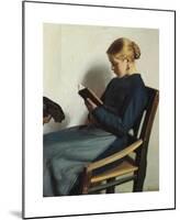 A Young Woman Reading-Michael Ancher-Mounted Premium Giclee Print