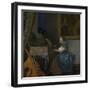 A Young Woman Seated at a Virginal, C. 1670-Johannes Vermeer-Framed Giclee Print