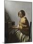 A Young Woman Seated at a Virginal, C. 1670-Johannes Vermeer-Mounted Giclee Print
