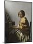 A Young Woman Seated at a Virginal, C. 1670-Johannes Vermeer-Mounted Giclee Print