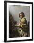 A Young Woman Seated at a Virginal, C. 1670-Johannes Vermeer-Framed Giclee Print