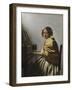 A Young Woman Seated at a Virginal, C. 1670-Johannes Vermeer-Framed Giclee Print