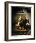 A Young Woman Sewing, 1655-Nicholaes Maes-Framed Giclee Print