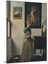'A Young Woman Standing at a Virginal', about 1670-1672-Jan Vermeer-Mounted Giclee Print