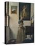 'A Young Woman Standing at a Virginal', about 1670-1672-Jan Vermeer-Stretched Canvas