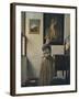 'A Young Woman Standing at a Virginal', about 1670-1672-Jan Vermeer-Framed Giclee Print