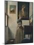 'A Young Woman Standing at a Virginal', about 1670-1672-Jan Vermeer-Mounted Giclee Print