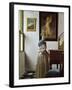 A Young Woman Standing at a Virginal. C.1670-Johannes Vermeer-Framed Giclee Print