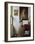 A Young Woman Standing at a Virginal. C.1670-Johannes Vermeer-Framed Giclee Print