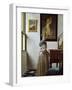 A Young Woman Standing at a Virginal. C.1670-Johannes Vermeer-Framed Giclee Print