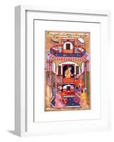 A Young Woman Visited by the Sultanos Viziers-null-Framed Giclee Print