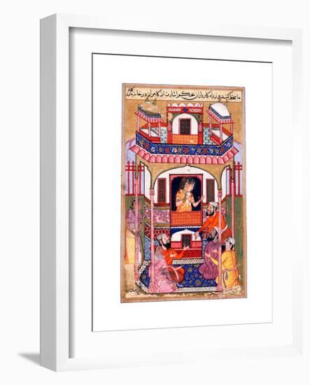 A Young Woman Visited by the Sultanos Viziers-null-Framed Giclee Print