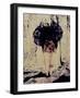 A Young Woman with Red Hair Leaning Forward and Touching Her Toes-India Hobson-Framed Photographic Print