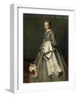 A Young Woman-August Allebe-Framed Art Print