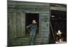 A Young Women Plucks Feathers from a Chicken, Edisto Island, South Carolina, 1956-Walter Sanders-Mounted Photographic Print