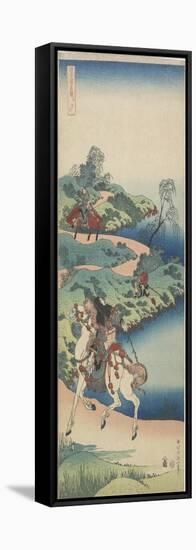 A Youth's Journey, 1833-1834-Katsushika Hokusai-Framed Stretched Canvas