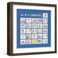 A - Z of Computers-Nicola Streeten-Framed Art Print