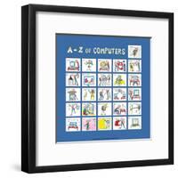 A - Z of Computers-Nicola Streeten-Framed Art Print