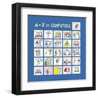 A - Z of Computers-Nicola Streeten-Framed Art Print