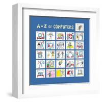 A - Z of Computers-Nicola Streeten-Framed Art Print