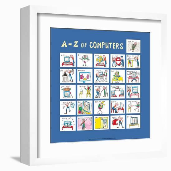 A - Z of Computers-Nicola Streeten-Framed Art Print