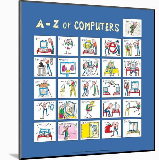 A - Z of Computers-Nicola Streeten-Mounted Art Print