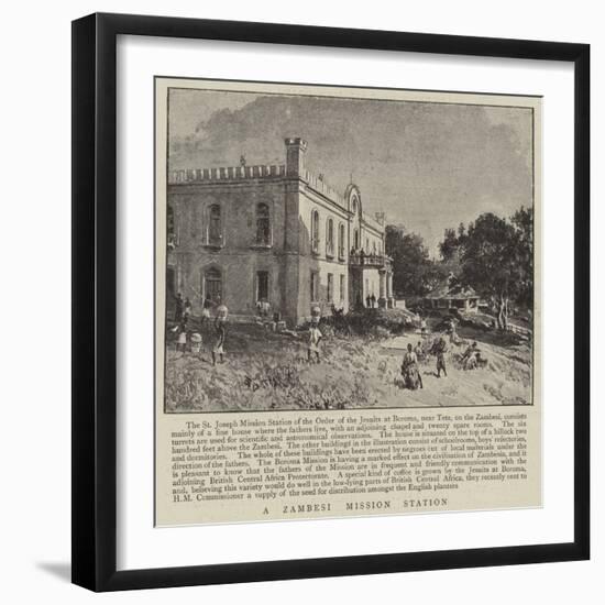 A Zambesi Mission Station-null-Framed Giclee Print