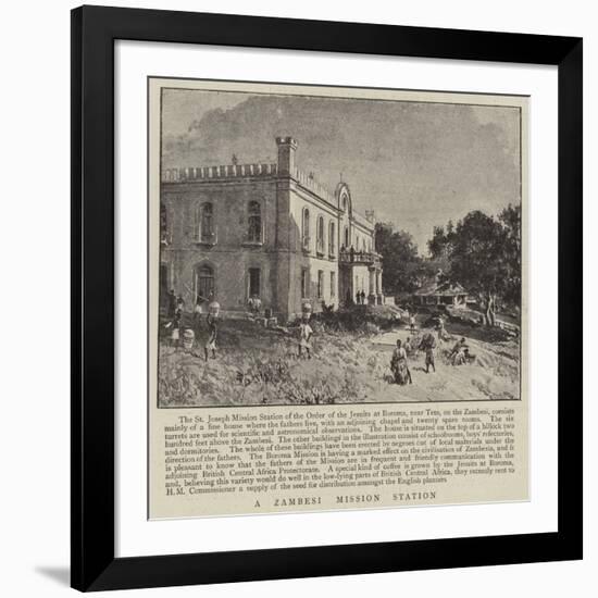 A Zambesi Mission Station-null-Framed Giclee Print