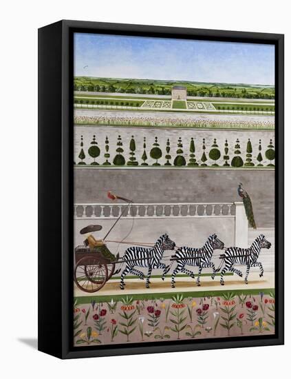 A Zeal of Zebras-Rebecca Campbell-Framed Stretched Canvas