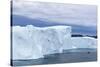 A Zodiac Amongst Huge Icebergs Calved from the Ilulissat Glacier, Ilulissat, Greenland-Michael Nolan-Stretched Canvas