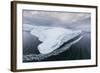 A Zodiac Amongst Huge Icebergs Calved from the Ilulissat Glacier, Ilulissat, Greenland-Michael Nolan-Framed Photographic Print