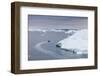 A Zodiac Amongst Huge Icebergs Calved from the Ilulissat Glacier, Ilulissat, Greenland-Michael Nolan-Framed Photographic Print