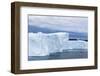 A Zodiac Amongst Huge Icebergs Calved from the Ilulissat Glacier, Ilulissat, Greenland-Michael Nolan-Framed Photographic Print