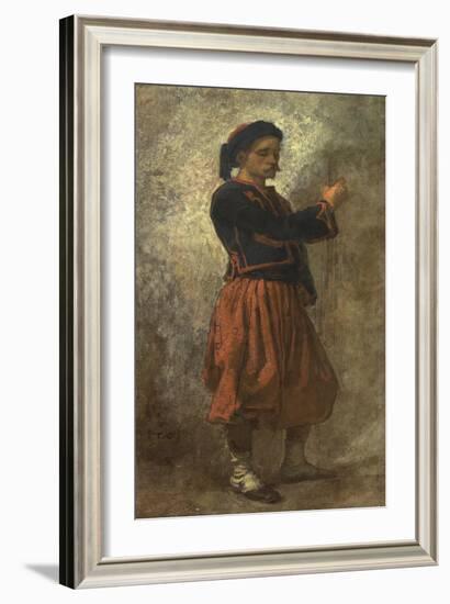 A Zouave, 1856-62-Thomas Couture-Framed Giclee Print