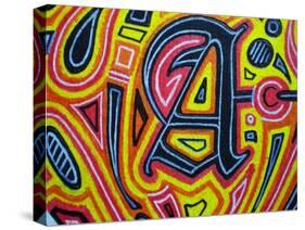 A-Abstract Graffiti-Stretched Canvas