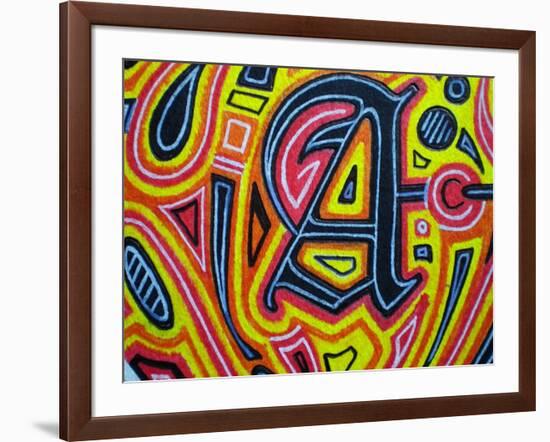 A-Abstract Graffiti-Framed Giclee Print