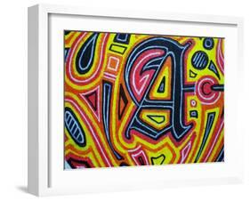 A-Abstract Graffiti-Framed Giclee Print