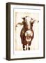 Aaahh Cow-Milli Villa-Framed Art Print