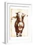 Aaahh Cow-Milli Villa-Framed Art Print