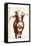 Aaahh Cow-Milli Villa-Framed Stretched Canvas