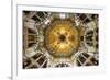 Aachen Cathedral Cupola and Barbarossa's Chandelier-G&M-Framed Photographic Print