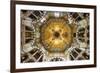 Aachen Cathedral Cupola and Barbarossa's Chandelier-G&M-Framed Photographic Print